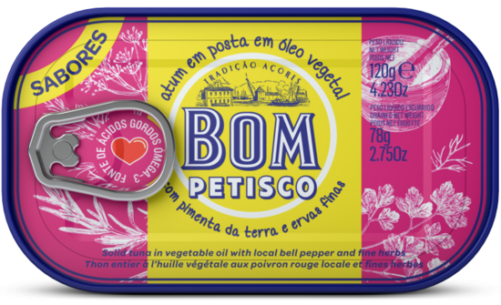 Bom Petisco Tuncis Augu eļļā ar papriku un garšvielām 120g