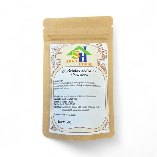 Garšvielas Zivju ēdieniem ar citrusiem