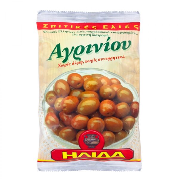 Gaišās Agriniu olīvas, ar kauliņiem 250g