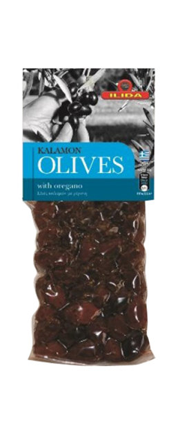 Чёрные оливки каламата с орегано. 150 г